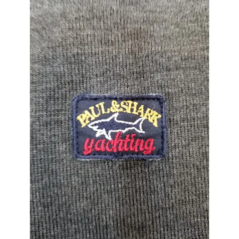 Paul & Shark Yachting Gray Wool Blend Crew Neck Sweater Preppy Men's Size Medium